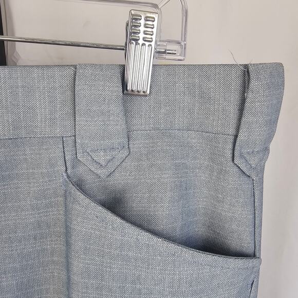 Vintage Circle S Western Suit 42R Shiloh Pearl Blue Poly USA Made - Picture 9 of 13